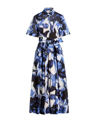 Sara Roka Woman Maxi Dress Navy Size 6 Cotton