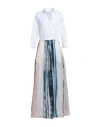 Sara Roka Woman Maxi Dress White Size 8 Silk, Cotton, Polyamide, Elastane In White