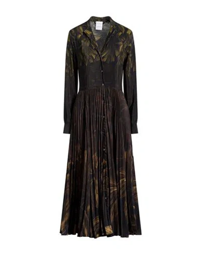 Sara Roka Woman Midi Dress Black Size 2 Polyester