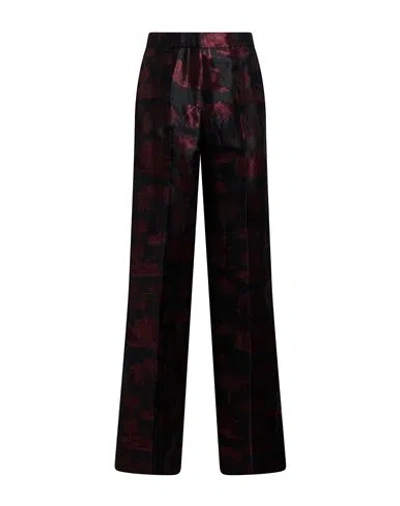 Sara Roka Woman Pants Black Size 6 Polyester In Multi