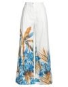 Sara Roka Woman Pants White Size 10 Cotton, Elastane In White