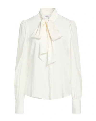 Sara Roka Woman Shirt Ivory Size 2 Silk, Elastane In White