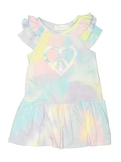 Pre-owned Sara Sara Kids' Dress In Silver