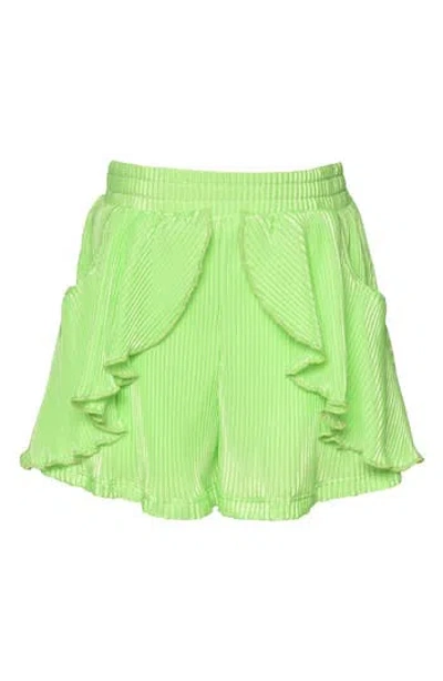 Sara Sara Kids' Tulip Ruffle Shorts In Green | ModeSens