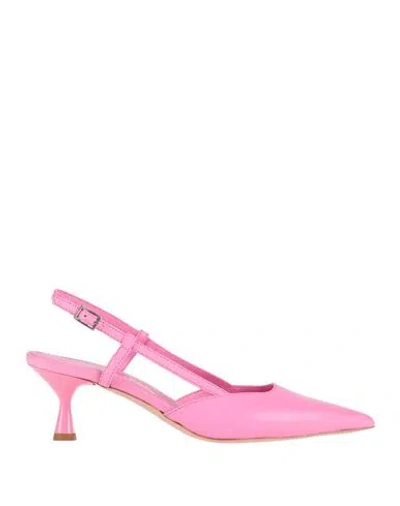 Sara Scheker Woman Pumps Pink Size 7.5 Leather