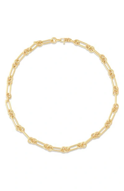 Sara Weinstock 16-inch Gold Paperclip Necklace In Yellow Gold