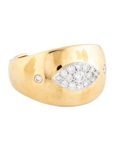 Pre-owned Sara Weinstock 18k Diamond Aurora Illusion Ring In Multicolor
