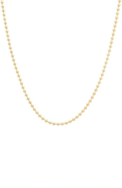 Sara Weinstock 18k Gold Ball Chain Necklace In Yellow