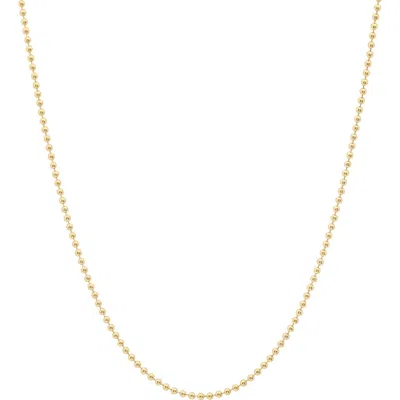 Sara Weinstock 18k Gold Ball Chain Necklace In Yellow