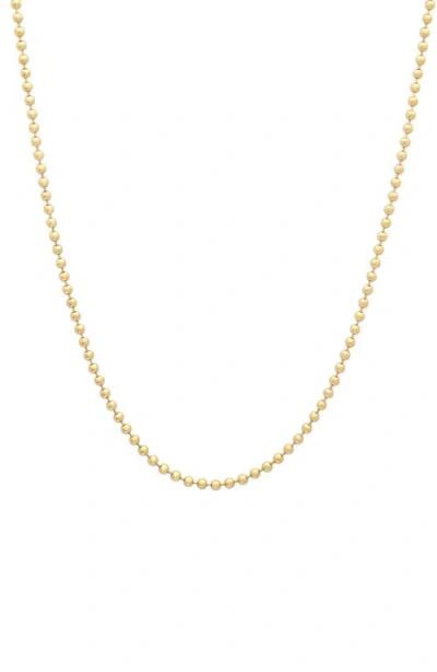 Sara Weinstock 18k Gold Bead Chain Necklace In 18k Yellow Gold