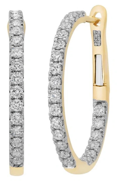 Sara Weinstock 18k Gold Diamond Hoop Earrings In 18k Yellow Gold