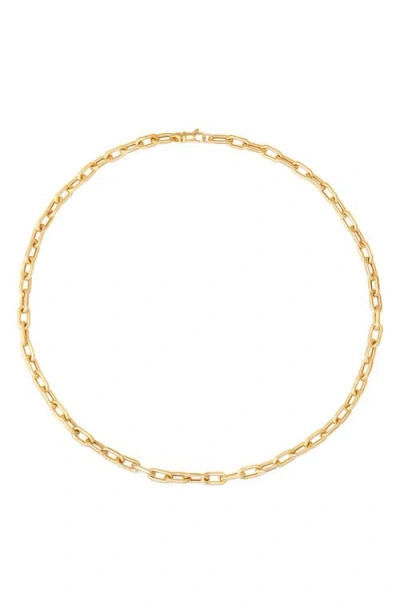 Sara Weinstock 18k Gold Rectangular Link Chain Necklace In Yellow