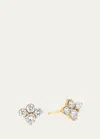 SARA WEINSTOCK 18K YELLOW GOLD DIAMOND CLUSTER STUD EARRINGS