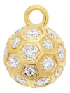 Sara Weinstock 18k Yellow Gold Diamond Honey Comb Ball Charm In Gold
