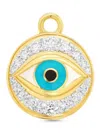 Sara Weinstock 18k Yellow Gold Evil Eye Diamond Charm In Gold