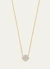 SARA WEINSTOCK 18K YELLOW GOLD FLORA DIAMOND PENDANT NECKLACE