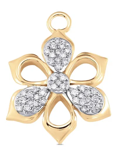 SARA WEINSTOCK 18K YELLOW GOLD LIERRE DIAMOND PENDANT CHARM
