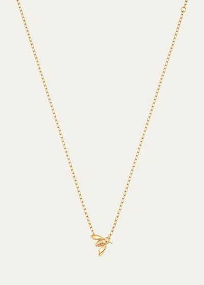 Sara Weinstock 18k Yellow Gold Queen Bee Extra Petite Pendant Necklace, 16"l