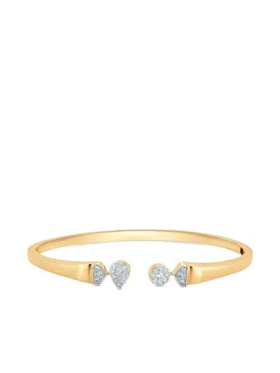 Sara Weinstock 18k Yellow Gold Unity Diamond Cuff Bracelet