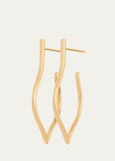 Sara Weinstock 18k Yellow Gold Veena Small Hoop Earrings In Multi