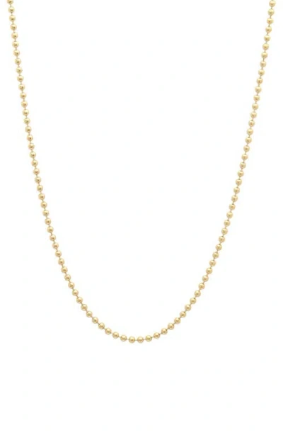 Sara Weinstock 26-inch Gold Bead Chain Necklace In Yellow