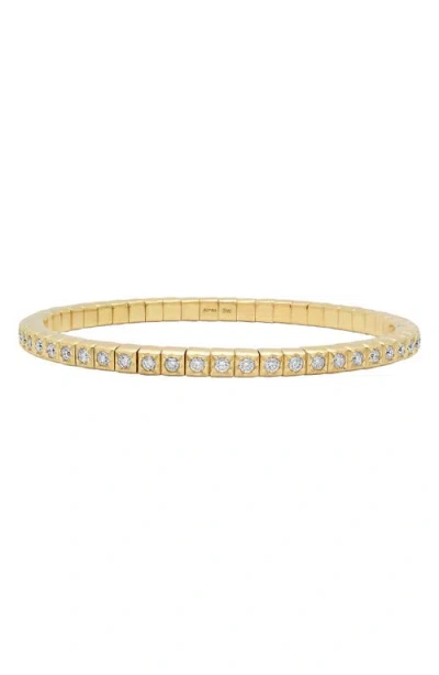 Sara Weinstock Dujour 18k Gold Diamond Stretch Bracelet In Yellow Gold