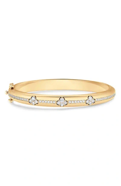 Sara Weinstock Dujour Cluster Diamond Bangle Bracelet In Yellow Gold/ Diamond