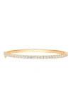 Sara Weinstock Dujour Single Row Diamond Bangle In Yellow Gold/diamond