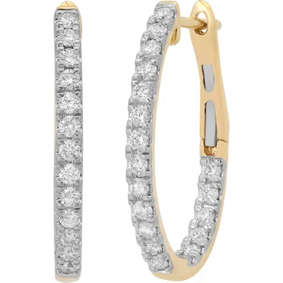 Sara Weinstock Eternity 18k Gold Diamond Huggie Hoop Earrings In 18k Yellow Gold