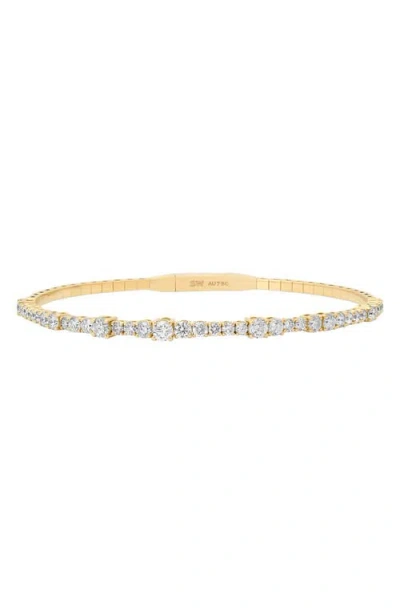 Sara Weinstock Flexion 18k Gold Diamond Bangle In 18k Yellow Gold