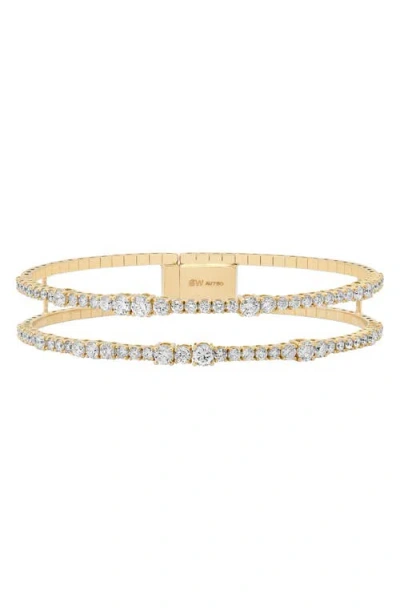 Sara Weinstock Flexion 18k Gold Diamond Bangle In 18k Yellow Gold