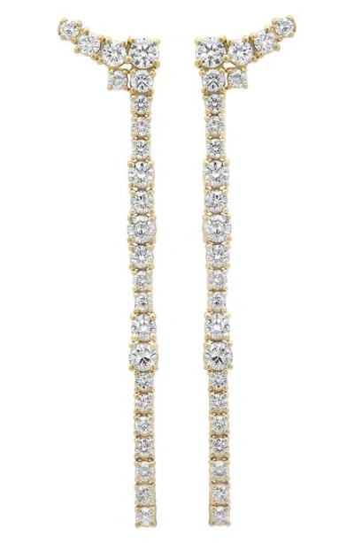 Sara Weinstock Flexion 18k Gold Diamond Drop Earrings In 18k Yellow Gold