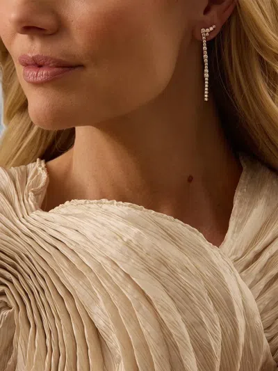 Sara Weinstock Flexion Diamond Drop Earrings In Pattern