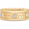 Sara Weinstock Honey Comb Diamond Band Ring In Yellow Gold