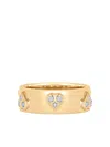Sara Weinstock Honey Comb Diamond Heart Ring In Gold