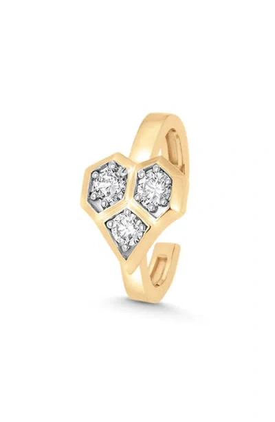 Sara Weinstock Honeycomb Heart Single Ear Cuff