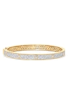 Sara Weinstock Honeycomb Pavé Diamond Bangle In Gold