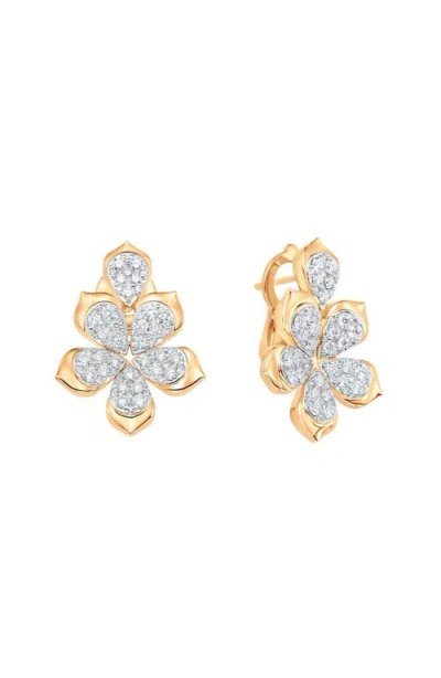 Sara Weinstock Lierre Diamond Flower Stud Earrings