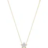 Sara Weinstock Lierre Diamond Pavé Flower Pendant Necklace In Yellow Gold/diamond