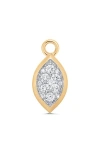 Sara Weinstock Marquis Diamond Pendant Charm