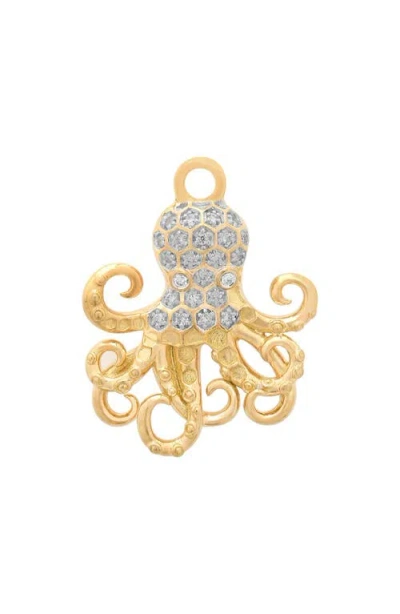 Sara Weinstock Nantucket 18k Gold Diamond Octopus Pendant In 18k Yellow Gold