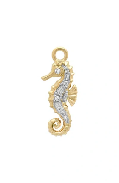 Sara Weinstock Papua 18k Gold Diamond Seahorse Charm In 18k Yellow Gold