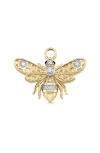 Sara Weinstock Queen Bee Diamond Charm In Yellow Gold