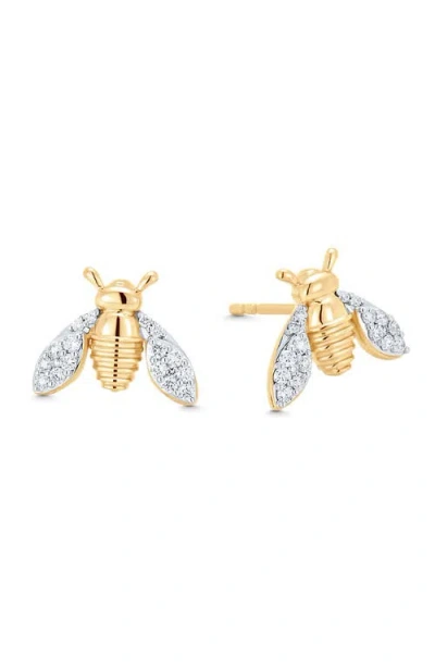 Sara Weinstock Queen Bee Diamond Stud Earrings In Gold