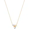 Sara Weinstock Queen Bee Pendant Necklace In Yellow Gold/diamond
