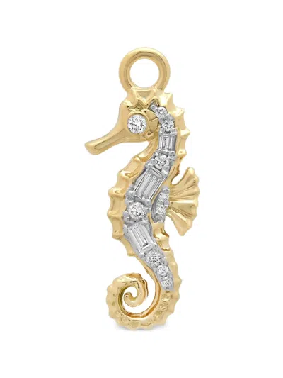 Sara Weinstock Seahorse-motif Diamond Pendant In Gold