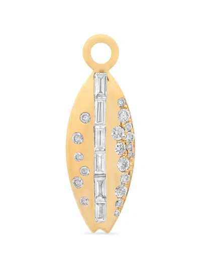 Sara Weinstock Surfboard-motif Diamond Pendant In Gold