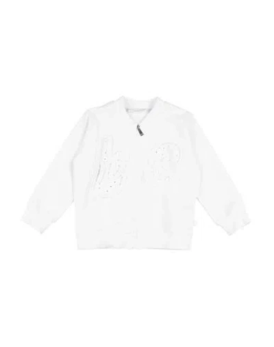 Sarabanda Babies'  Toddler Girl Sweatshirt White Size 6 Cotton, Elastane