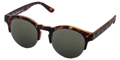 Saraghina 8 1/2 26sff Men's Sunglasses Tortoiseshell Size 49 In Brown