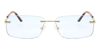 Saraghina Adolfo 791az Men's Sunglasses Gold Size 60